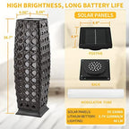 Solar Floor Lamp, Outdoor Floor Lamp Lanterns Outdoor Waterproof, Solar Powered Resin Wicker Lamp, Weather-Resistant Rattan Deck Light for Porch, Garden, Patio - Image 6