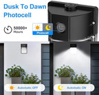 30W Mini LED Wall Pack Light with Dusk to Dawn Photocell, 5000K Wall Pack Light Outdoor Led, AC120V 3600LM Waterproof Outdoor Commercial Lighting Fixture for Garage, Warehouse, Garden, (4 Pack) - Image 2