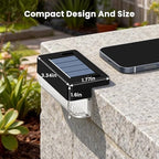 Solar Deck Lights Outdoor, Solar Step Lights Waterproof, 20 Pack Warm White - Image 4