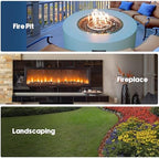 Skyflame 1/4-Inch High Luster Reflective Fire Glass for Fire Pit Fireplace - Image 6