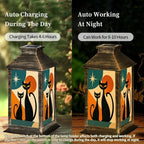 Black Cat Retro Atomic Solar Lanterns Outdoor Waterproof - Image 3