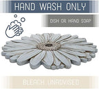 Magnolia Garden Gray Daisy Garden Stepping Stone, 12 Inch Resin Outdoor Decorative Stone with Dimensional Daisy Relief Design, Neutral Floral Garden & Walkway Décor - Image 3