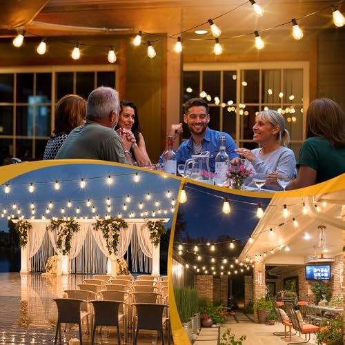 4x25FT Solar String Lights with Remote, 3 Mode Patio Lighting, Black - Image 7