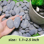18LB River Rocks,Mexican Beach Pebbles for Plants,Potting,Garden Landscape Stone Paving Stone Grey 1Inch - 2Inch - Image 2