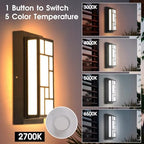 Energetic 5CCT Porch Lights Outdoor 13 in Exterior Low Profile Wall Sconce - Image 2