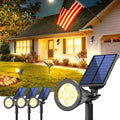 JEJOT 4 Pack Solar Spot Lights Outdoor Waterproof with Focus Beam by JEJOT