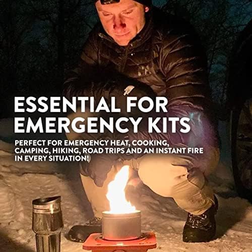 City Bonfires Portable Fire Pit - Mini Fire Pit, Table Top Firepit, No Wood, No Embers, 3-5 Hours of Burn Time - Food Safe for Smores - Lightweight, Emergency Heat, Camping Stove (5-Pack) - Image 6