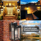 Solar Wall Lights Outdoor Waterproof with 3 Lighting Modes & Motion Sensor - Image 6
