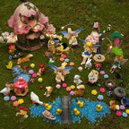 DAYUMKOU 96Pcs Fairy Garden Accessories, Miniature House Figurines Kit - Image 5