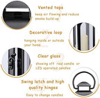 Bdor 20 Inch Outdoor Indoor Lantern Decor Black Metal Candle Lantern 1 Pack - Image 4