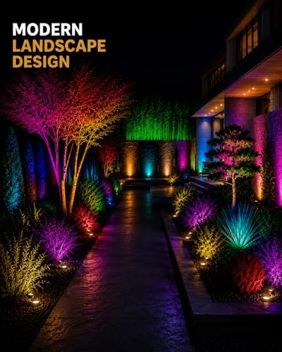 RGBW Low Voltage Landscape Lights, 10W Color Changing LED Well Lights with 40 Connectors, IP68 Waterproof Outdoor In-Ground Lights for Pathway Garden Yard Tree, 12V-24V (10 Pack) - Image 7