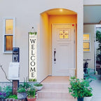 Unwelcome Porch Sign Go Away For Front Door Wooden Vertical Standing Hanging Decorations Spring Summer Farmhouse Outdoor Yard Housewarming Present 8x48inch - Image 3
