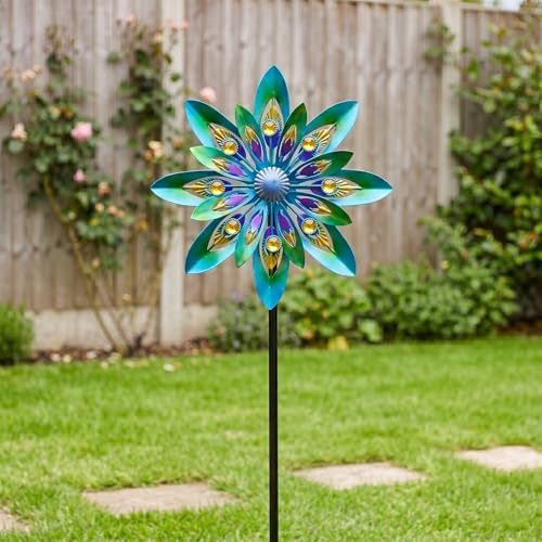 WENYLE Wind Spinners Outdoor Metal Large Wind Sculptures& Spinners Yard Art Outdoor Garden Decor - Image 5