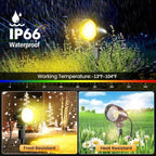 20W Outdoor Spotlight,IP66 Landscape Lighting for Yard, 2 Pack - Image 4