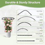 43 Inch Umbrella Trellis for Climbing Plants Outdoor - Image 6