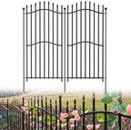 No Dig Garden Fence 48" H x 18'L Decorative Yard Dog Outdoor Panels by Bilibompa