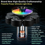 RELIY Pond Fountain Aerator, 50W RGBW Fountain Light 1HP 110V 15000 GPH Fountain Pump, Fully Automatic Powerful Lake Floating Fountain, 100 FT Power Cord, Pond Fountains For Large Ponds - Image 3
