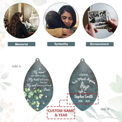 ASTARIN 35" Butterfly Personalized Wind Chimes for Loss of Loved One, Sympathy Gifts for Loss Mom Dad, Windchimes in Memory of a Loved One, Custom Name Outdoor Wind Chime(Produced in Texas) - Image 6