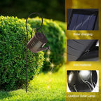 Happyyami Solar Watering Can Lawn Lamp Outdoor Decorative Solar Garden Lights Black Iron Craft Yard Lantern for Patio Pathway Lighting - Image 4