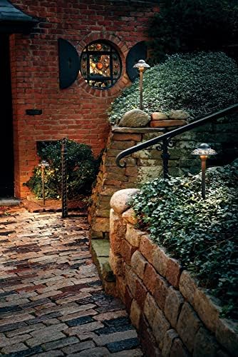 Kichler Pierced Dome 12V Landscape Path Light, Bronze - Image 3