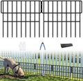 ULIOK Animal Barrier Fence, 16 Panels No Dig Fence 17.3ft(L) x12in(H), Garden Fences for Rabbits and Dog Ground Defense, Rustproof Metal Fences Border, Fencing Bottom Blocker for Outdoor Yard Patio by ULIOK