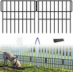ULIOK Animal Barrier Fence, 16 Panels No Dig Fence 17.3ft(L) x12in(H), Garden Fences for Rabbits and Dog Ground Defense, Rustproof Metal Fences Border, Fencing Bottom Blocker for Outdoor Yard Patio by ULIOK