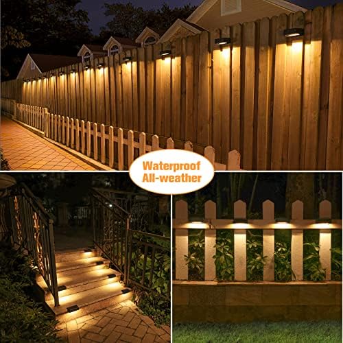 VOLISUN Solar Deck Lights Outdoor 4 Pack, 1800mAh Long Lighting Time - Image 3