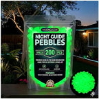Colorful Glow in the Dark Rocks, Luminous Garden Stones for Landscaping Decor, Aquarium, Outdoor Paths, 200pcs Multi-Color Glowing Pebbles - Image 2
