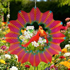 Cardinal Wind Spinners Outdoor, Hanging Wind Sculpture and Spinner for Yard and Garden Wind Chimes, 3D Stainless Steel Cardinal Gift for Women by Unknown