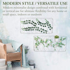 MyGift Wall Garden Trellis, White Metal Lattice Panels Set of 2 - Image 3