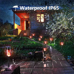Solar Flashlight Light with Flickering Flame, Multi-Piece Outdoor Solar Lights, Outdoor Waterproof Solar Garden Lights for Decorative Paths, Patio and Deck Outdoor Lighting（Red (16) - Image 5