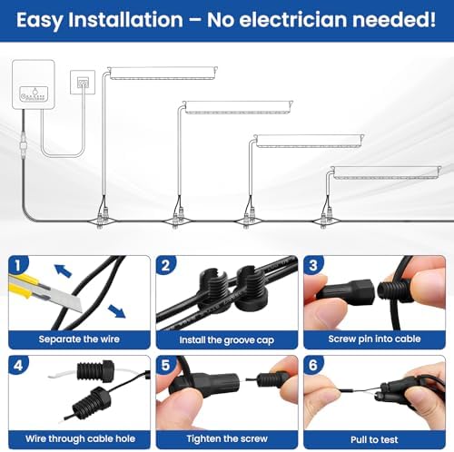 ZZXX Low Voltage Retaining Wall Lights Kit, 3W 2700K Step Lights, 12 Pack - Image 6