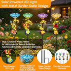 VOOKRY Solar Garden Decor Lights Outdoor & bee/Bird/Butterfly Water Station - Image 5