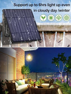 intelamp Solar Pendant Lights Indoor Outdoor 4000mAh Hanging Light - Image 2