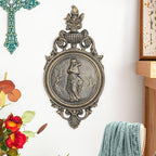 Sungmor Gold Cast Iron Wall Plaque - Classical Lady Relief in French Style - Image 4