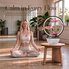 11'' H Pink Indoor Desktop Tableop Fountain Decoration, Fountain with LED Lights for Meditation and Zen Water Scenery, Festival Decorations - Image 3