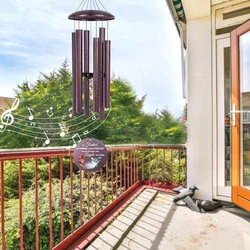 ASTARIN Custom Cardinal Wind Chimes for Loss of Lover Mom Dad, Butterfly Wind Chime Memorial Sympathy Gifts for Remembrance, Windchimes in Memory of a Loved One - Image 7