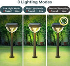Linkind Solar Pathway Lights 8 Pack, Solar Lights Outdoor Warm White - Image 4