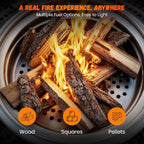 15-Inch Outdoor Fire Pit, Smokeless Fire Pit, Stainless Steel Fire Pit【Foldable Design】 with Portable Carry Bag【Iconic Airflow Design】 for Patio, Camping and Beach Activities - Image 6