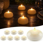 VIODAIM Solar Candles Outdoor Waterproof, Flameless LED, 3 x 2.5 in, 8 Pack by VIODAIM