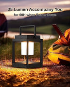 DAKAFUL Solar Table Lamp for Outdoor & Indoor Use - LED Nightstand Lantern, Portable Rechargeable Hanging Lamps Waterproof, Cordless Battery-Operated Lights for Reading, Garden Decor, Camping - Image 3