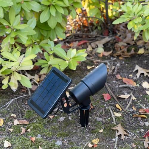 Gama Sonic Tri-Color Progressive Solar LED Spotlight with 100 Lumens, Outdoor Black Cast Aluminum, 3000K/4000K/5000K with Detachable Solar Panel (103i90090) - Image 5