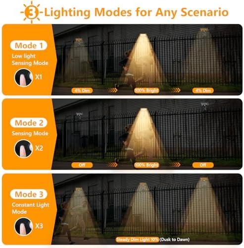 Solar Motion Lights Outdoor with Flexible Octopus Tripod (2 Pack, 3000K) - Image 6