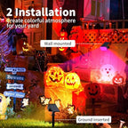 WENATY Solar Spot Lights Outdoor Waterproof, Solar Spotlights, 6 Packs, RGB - Image 3