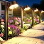 ELECLINK 8 Pack Solar Pathway Lights Outdoor, Adjustable Solar Powered Garden Lights with Bigger LED Lens, Auto On/Off Outdoor Waterproof Solar Lights for Yard Patio Lawn Sidewalk Walkway Driveway by ELECLINK