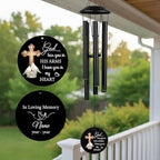 Custom Sympathy 32" Wind Chimes for Loss of Mom Dad with Pigeon - Image 7