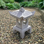 OLOMA Concrete Japanese Yukumi Lantern Garden Statue Outdoor Cement Pagoda Asian Garden Ornament Stone Handcraftes Sculpture Zen Landscape Lawn Patio Yard Temple Décor - Image 2
