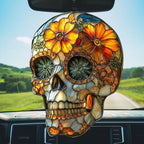Floral Sugar Skull Acrylic Suncatcher - Image 5