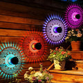 Retro Solar Lantern Outdoor Waterproof Wall Light Hollow Out Metal Decor by Jearytop