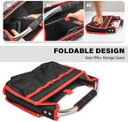 HAUTMEC 13 Inch Tool Bag, Foldable Open Top Tool Bag with Stiff Frame, Heavy-Duty Tool Tote with Padded Handle, Water-Resistant Base, Portable Tool Organizer for DIY & Jobsite Use – TB0001 - Image 2